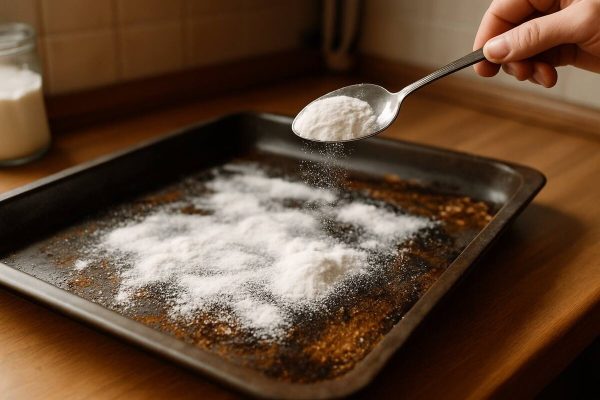 It’S The Simplest Trick To Make Oven Trays Look Like New: A Ball Of Aluminium Foil And Bicarbonate Of Soda